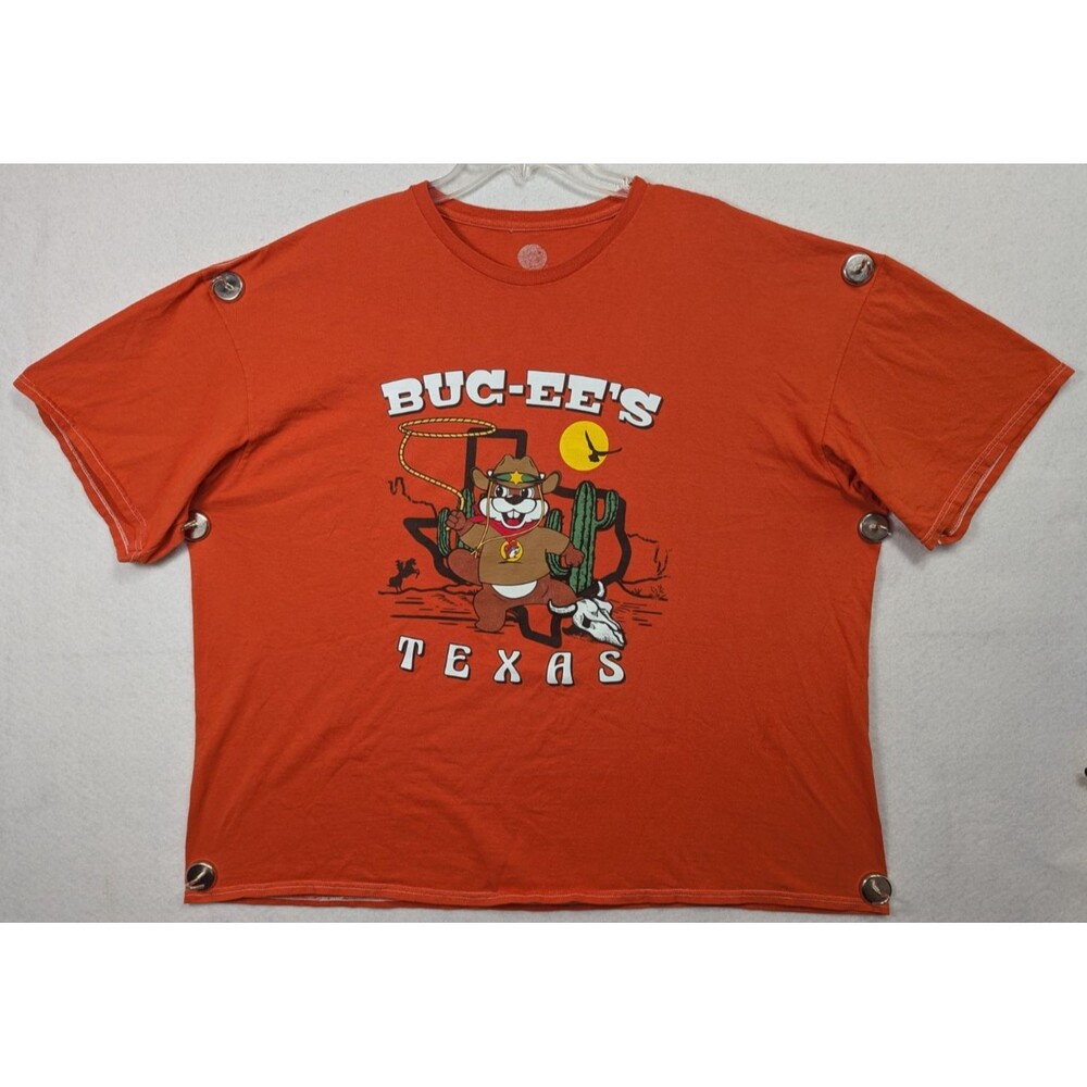Buc-ee’s - Texas Cowboy Beaver T-Shirt Red Mens Graphic Western - Size 3XL